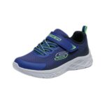 Skechers Microspec II Zovrix Trainer Boys Navy UK 2