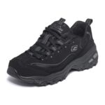 Skechers Womens DLites Trainer, Black, 9 UK Wide