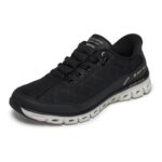 Skechers Womens Glide-Step Cozy Fit Shoes – Black UK 6