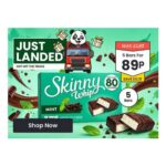 Skinny Whip Mint & Dark Chocolate 5 x 20g Bars (Total 100g)