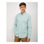 Slim Fit Double Stripe Shirt in Green