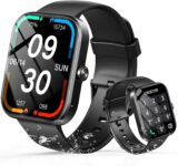 Smart Watch for Men Women, 1.91 HD Touch Screen Fitness Watch with Bluetooth Calling, Heart Rate/Sleep Monitor/Step Counter, 100 Sport Modes, IP68 Waterproof, Long Battery Smartwatch for Android iOS