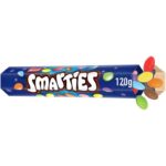 Smarties Milk Chocolate Giant Tube – Colourful Crisp Sugar Shells 120g