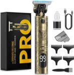 Solati Beard Trimmer for Men, Professional Hair Clippers & Electric Shaver Grooming Kit, Precision T-Blade Cordless Hair Trimmer with LCD Display Mens Gifts