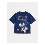 Sonic Navy Print T-Shirt