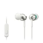 Sony MDREX110APW.CE7 Deep Bass Earphones with Smartphone Control and Mic – Metallic White