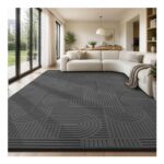 Sour Lemon Rugs, 140×200 Cm, Grey, Washable Carpet
