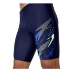Speedo Mens Medley Logo Swim Jammer, Navy Blue, Size 34