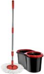 Spin Mop and Bucket Set 16 Litres Microfibre Mop Head Long Handle Extendable Stainless Steel Floor Cleaning 360 Rotating Mop with Easy Wringer Wet and Dry – By Orion Stationery