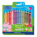 Staedtler Peppa Pig 3-in-1 Watercolour Pencils, 12 Colours