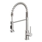 Stainless Kitchen Faucet with Pull-down Sprayer, 2 Modes, 360 Swivel