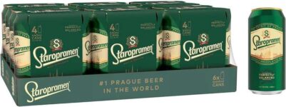 Staropramen Premium Czech Style Pilsner Lager 24 x 440ml – 5% ABV – using voucher