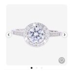 Sterling Silver Cluster Halo Ring