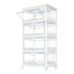 StowBin 23L Storage Bins with Lids, 4-Tier