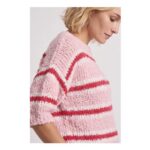 Stripe Knit Top Pink