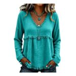 Summer Tops Fringe Floaty Tassel Festival Casual