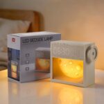 Sunrise Alarm Clock Bedside Moon Lamp with 20 Natural White Noise Sounds,Digital Alarm Clock with Light,Wake Up Light Sunrise Alarm Clock for Heavy Sleepers Adults,Dual Alarms for Weekdays/Weekends
