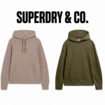 Superdry Mens Micro Logo Graphic Loose Hoodie (2 Colours / Sizes S-XXL) – With Code / Free Click & Collect