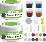 Surface Repair Kit for Tubs, Tiles, Countertops – Fixes Chips, Cracks, Scratches, Holes (Fiberglass, Porcelain, Stone, Acrylic)
