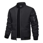 TACVASEN Mens Lightweight Jacket Casual Bomber Jacket Windbreaker Coat