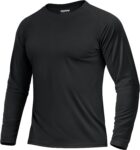 TACVASEN Mens UV Protection UPF 50 Long Sleeve T-Shirt Casual Outdoor Hiking Walking Shirt