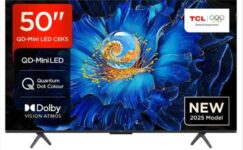 TCL 50C6KS 50 4K QD-Mini LED Smart TV (2025) – 2 Year Warranty