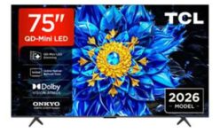 TCL 75P8L-UK 75 Inch Mini LED TV – 5 Year Warranty – Discount At Checkout