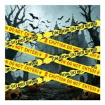 TOEKSIX 2 X 15m Rolls Halloween Caution Tape