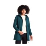 TOG24 Keld Womens Long Lightweight Hooded Jacket, Fleece-Lined