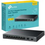 TP-Link LS1210GP 10-Port Gigabit PoE Switch, 61W PoE Budget Network Switch