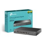 TP-Link TL-SG108-M2 8 Port Gigabit Network Switch, 8 x 2.5Gbps Ethernet Switch, Metal Case, Power Saving, Plug & Play