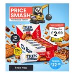 TREK High Protein Lotus Biscoff 12x 44g Bars – Minimum Best Before: 08/10/2026