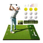 TTCBSPORTS 5x4FT Golf Hitting Mat with Ball Tray