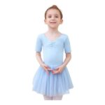 Tancefair Girls Ballet Dress Cotton Leotard Tutu Skirt Blue