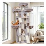 Taoqimiao Tall 195cm Cat Tree for Indoor Cats