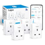 Tapo TP11(4-pack) Smart Plug, Energy Monitoring Compact WiFi Plug Energy Monitoring (No Hub Required) – Prime Exclusive