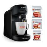 Tassimo by Bosch Finesse Friendly Pod Coffee Machine, TAS162EGBC, Black Includes 40 Drinks (Kenco Coffee)