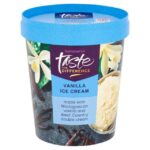 Taste The Difference 480ml Icecream Vanilla, Belgian Chocolate, Iced Coffee, Pistachio, Lemon Cheesecake, Strawberries & Cream -Nectar price