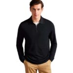 Ted Baker Karpol Mens Black Modal Sweater With Code