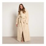 Teddy Fleece Floor Length Dressing Gown Loungewear Hooded Bathrobe
