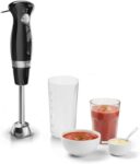 Tefal Black Collection Hand Blender, 450W, Anti-Splash Foot, Compact
