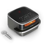 Tefal Easy Fry Pizza 4.5L Air Fryer, 8-in-1, Viewing Window, Grey