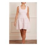 Textured Knit Sleeveless Mini Dress