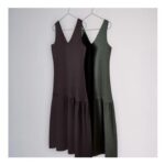 The Set 2 Pack Drop Waist Sleeveless V-Neck Midi Dresses