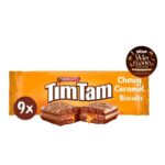 Tim Tam Chewy Caramel Chocolatey / White Biscuit Bars 9 Pieces