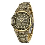 Tiong Mens Classic Waterproof Quartz Watch with Stainless Steel Strap
