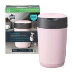 Tommee Tippee Twist & Click Nappy Bin Odour & Germ Protection Pink