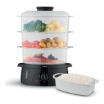 Tower 9L Three-Tier Food Steamer with BPA-Free Baskets 800W