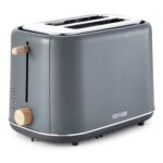 Tower Scandi T20027G 2-Slice Toaster, Adjustable Browning, Grey