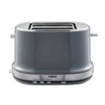 Tower T20043GRP Belle 2-Slice Toaster with 7 Browning Settings, Defrost/Reheat/Cancel, 800 W, Graphite